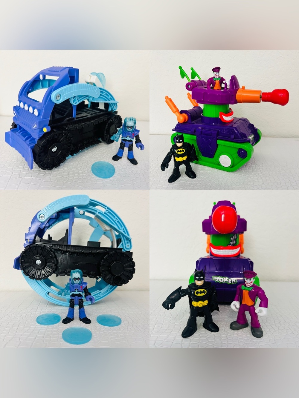 Mr. Freeze Snowcat & The Joker Tank *all pieces*